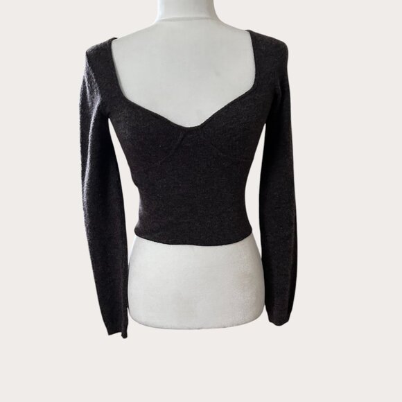 Wilfred by Aritzia Greer Bustier Cashmere Blend Crop Top – Size M – Used, Excell - Picture 1 of 6